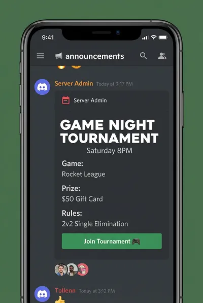 Discord gaming event