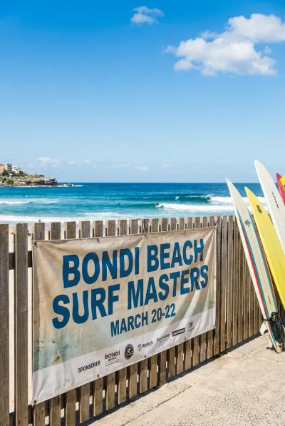 Surf competition banner